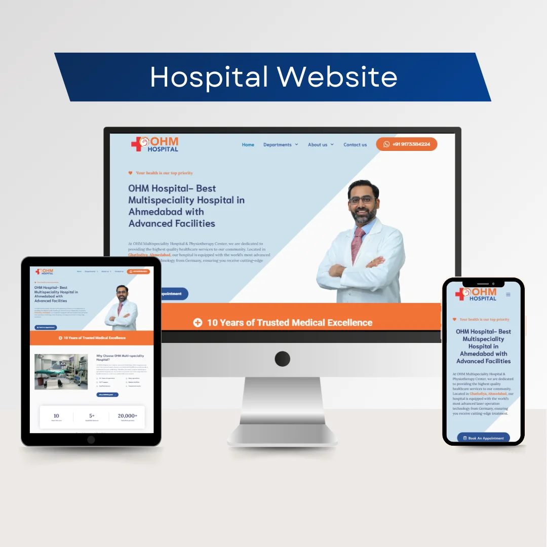 ohmhospital.com- Hospital Website Development